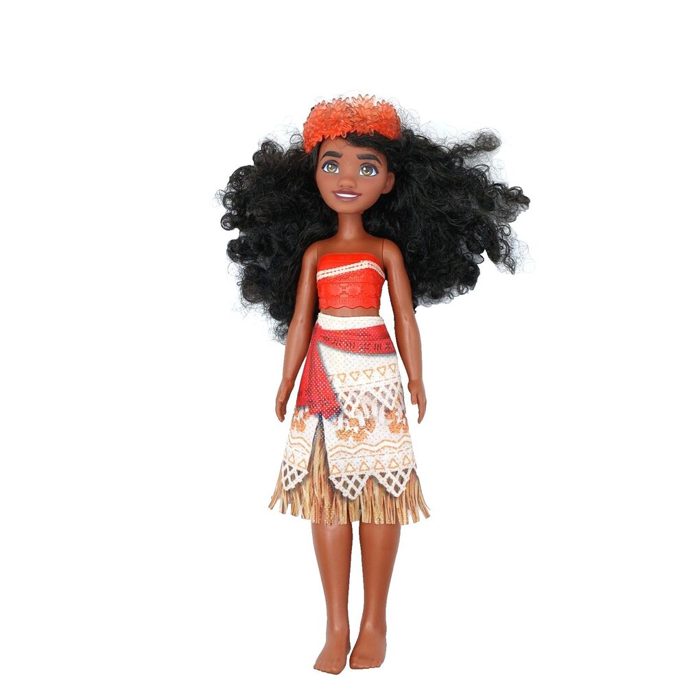 Disney Princess Moana Fashion Doll Dressed w/ Crown 10.5" Tall Centered Eyes